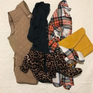 Leopard booties